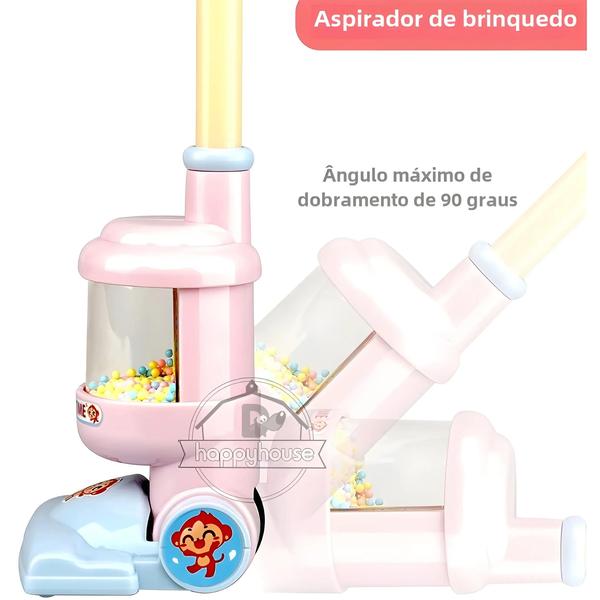 Imagem de Mini Aspirador de Pó Elétrico Infantil - Brinquedo Educativo para Crianças