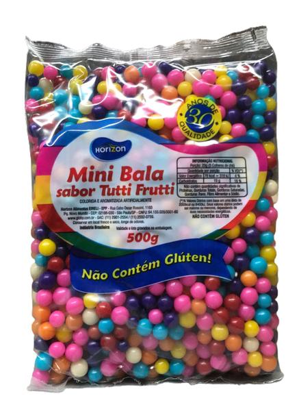 Imagem de Mini Bala Sabor Tutti-frutti Colorido 500g