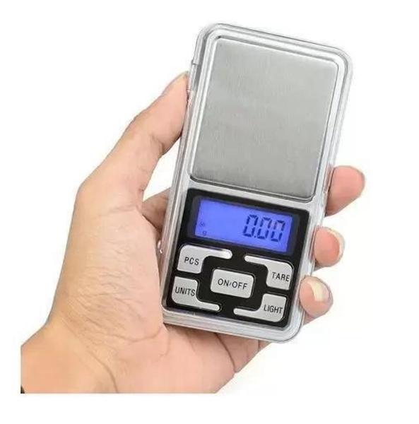 Imagem de Mini Balança Digital De Bolso 0,1G Até 500G Alta Precisão - Kapbom