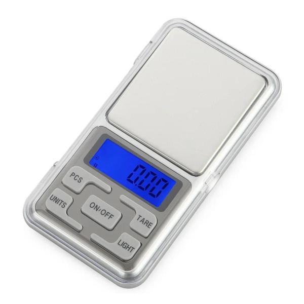 Imagem de Mini Balança Digital Lcd Alta Precisão Portátil Com Bandeja Capacidade máxima 0.5 kg Cor Prateado