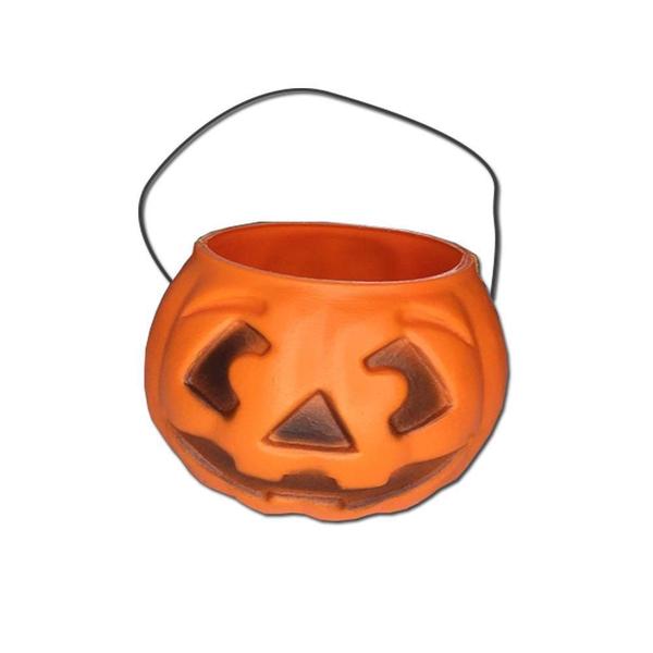 Imagem de Mini Balde Doces Abóbora 7Cm Laranja Halloween Decorativo