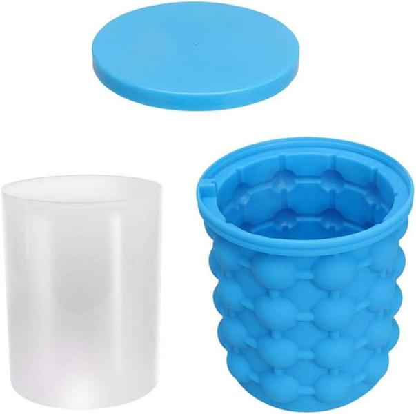 Mini Balde Forma De Gelo Em Silicone Cozinha 120 Cubos BALDE P/ GELO - BC BORA COLEGA SHOP Imagem de Mini Balde Forma De Gelo Em Silicone Cozinha 120 Cubos BALDE P/ GELO