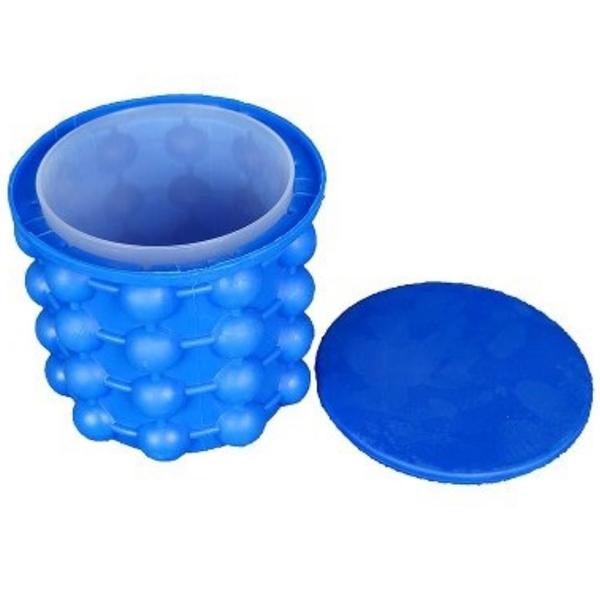 Imagem de Mini Balde Forma De Gelo Silicone Ice Cube Maker Genie