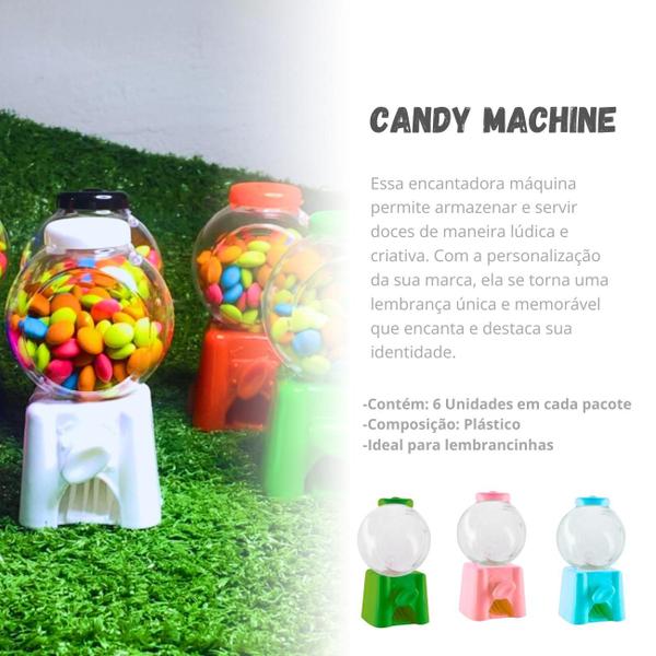 Imagem de Mini Baleiro Candy Machine Lembrancinhas Festa E Decoração- 12 Un