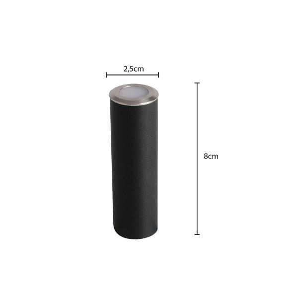 Mini Balizador De Piso Led Embutido 3000K Quente Ip65 Zan54 - Acende A Luz Imagem de Mini Balizador De Piso Led Embutido 3000K Quente Ip65 Zan54