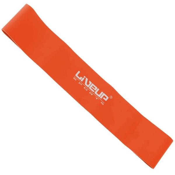 Imagem de Mini Band Elastico Treino Exercicios Intensidade Leve Laranja  Liveup Sports 