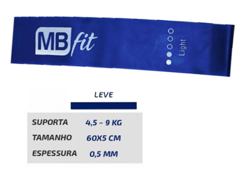 Mini Band Faixa Elástica 10-15lbs Intensidade Light - MBfit Imagem de Mini Band Faixa Elástica 10-15lbs Intensidade Light - MBfit