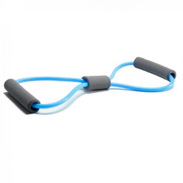 Imagem de Mini Band Forte + Elastico em Oito Forte + Extensor Forte Azul  Liveup Sports 