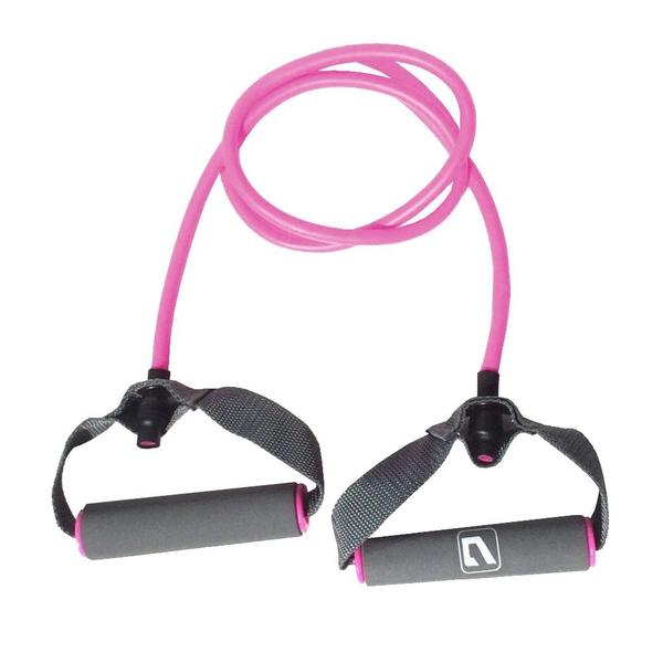 Imagem de Mini Band Levee + Elastico em Oito Leve + Extensor Leve Rosa  Liveup Sports 