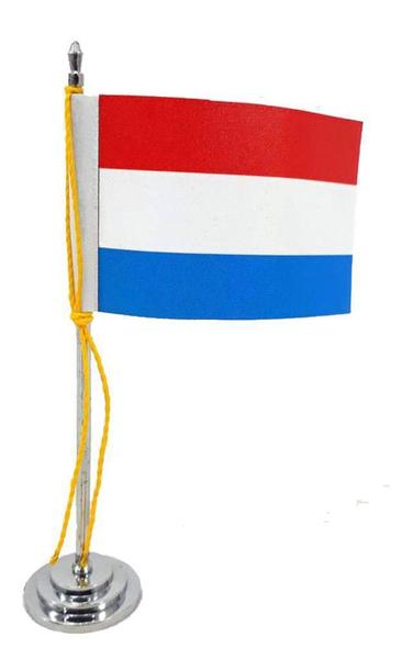 Imagem de Mini Bandeira De Mesa Da Luxemburgo 15 Cm Poliéster