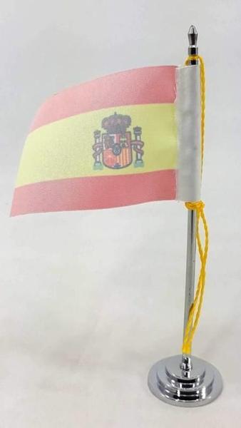 Imagem de Mini Bandeira De Mesa Espanha 15 Cm Poliéster