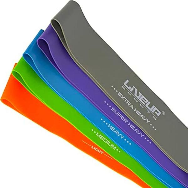 Mini Bands Extra Forte Cinza 25x5cm 1,2mm - LiveUp - LiveUp Sports Imagem de Mini Bands Extra Forte Cinza 25x5cm 1,2mm - LiveUp