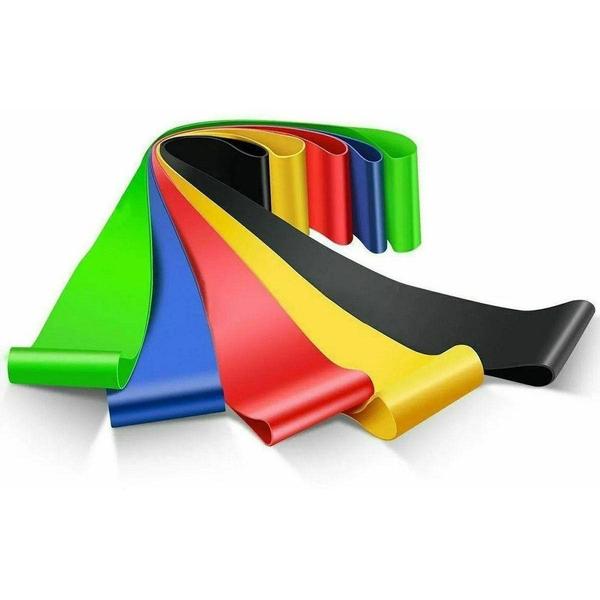 Mini-bands Faixas Elásticas Circulares Em Kit 5 Unidade - MINI BAND 5 FAIXAS Imagem de Mini-bands Faixas Elásticas Circulares Em Kit 5 Unidade