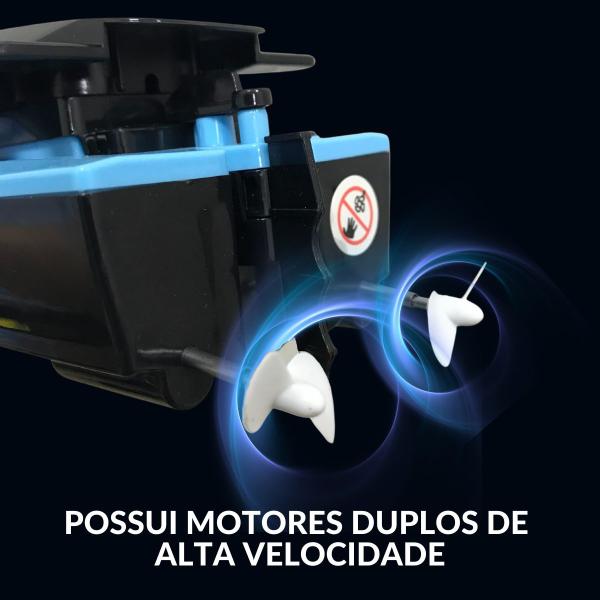 Imagem de Mini Barco Lancha Veloz Controle Remoto Para Lago Piscina