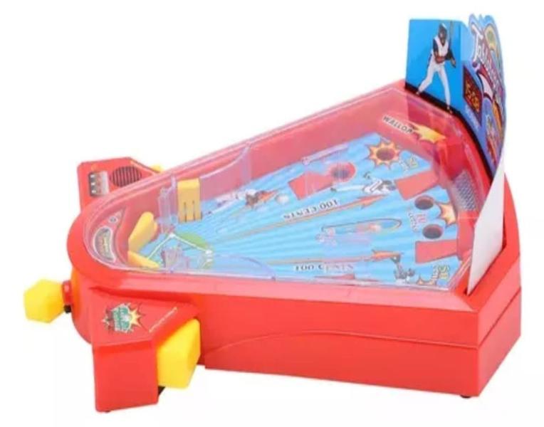 Imagem de Mini Baseball Fliperama Pinball Jogo De Mesa Brinquedo Infantil Maquina Clássica Dia Das Crianças