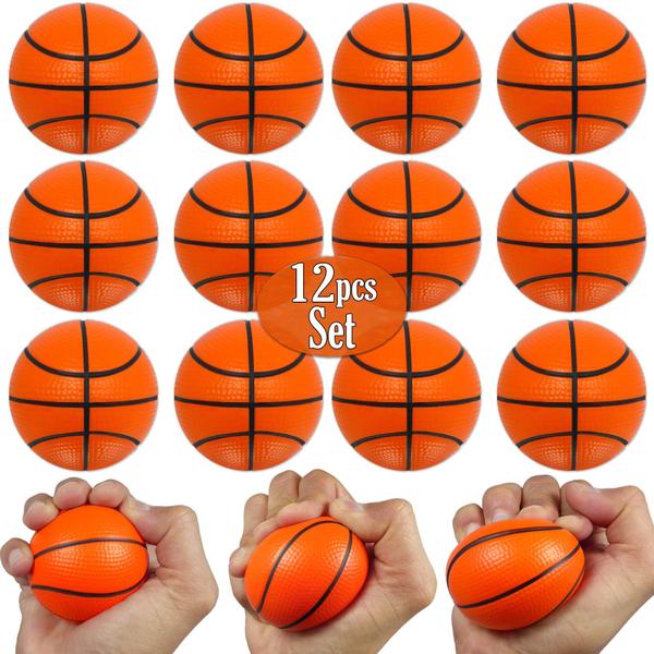 Imagem de Mini basquete Stress Balls AnaPoliz, 12 peças de 6,35 cm para crianças