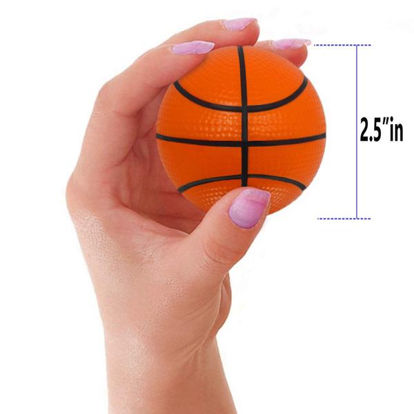 Imagem de Mini basquete Stress Balls AnaPoliz, 12 peças de 6,35 cm para crianças