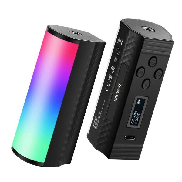 Mini Bastão Led RGB Bicolor 6W com Imã Neewer TL96 Foto Video Imagem de Mini Bastão Led RGB Bicolor 6W com Imã Neewer TL96 Foto Video