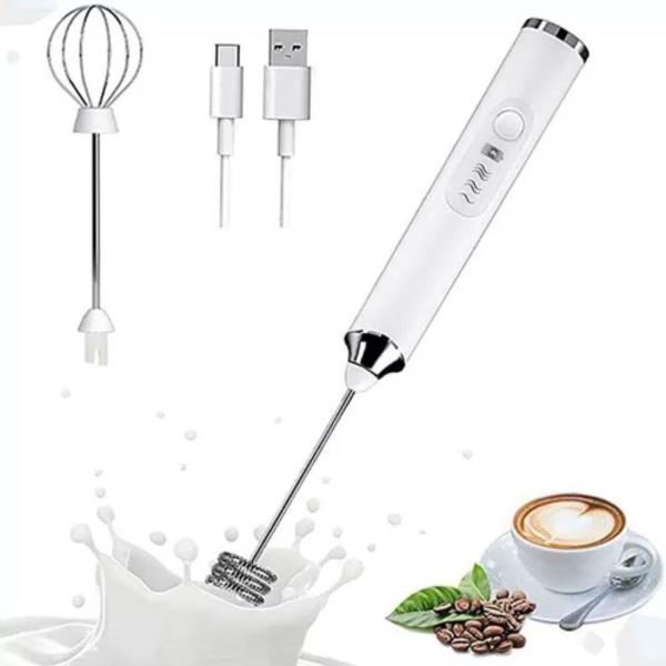 Imagem de Mini Batedeira Elétrica Recarregável Portátil Alimentos Mixer com Fuê