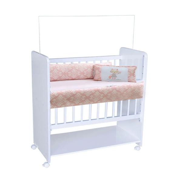 Imagem de Mini Berço Bed Side New Baby Com Colchão e Grade Móvel para Bebê