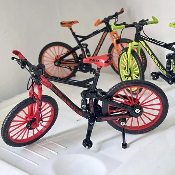 Imagem de Mini Bicicleta de Montanha de Metal para Meninos - Modelo de Corrida Die-Cast