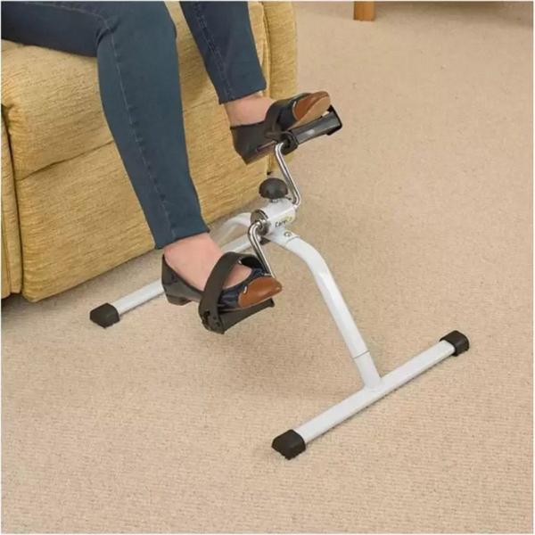 Imagem de Mini Bike Bicicleta Ergometrica Perna Braço Fisioterapia Exercicio Atividade Fisica Pilates Portatil Simulador Pedalada Resistente