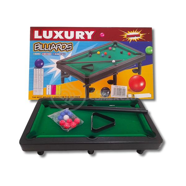 Imagem de Mini Bilhar de Brinquedo Luxury Billards Champion 30x17 com 11 Bolas Brinquedo de Sinuca Infantil