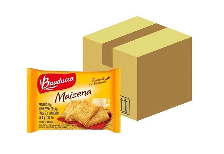 Imagem de Mini Biscoito Individual Bauducco Maizena 60 Saches De 9Gr