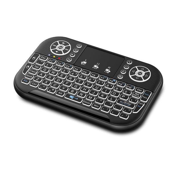 Imagem de mini bluetooth teclado sem fio com touchpad 2.4ghz