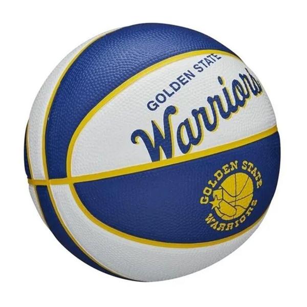 Imagem de Mini Bola de Basquete Wilson Golden State Warriors NBA Retro