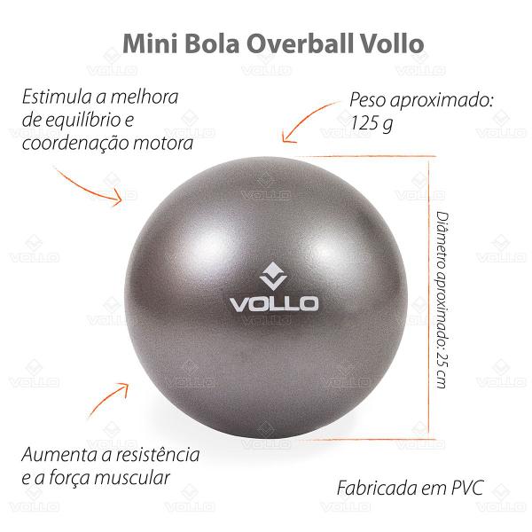 Imagem de Mini Bola de Exercício Overball Funcional 25cm Yoga Fisioterapia Pilates Vollo