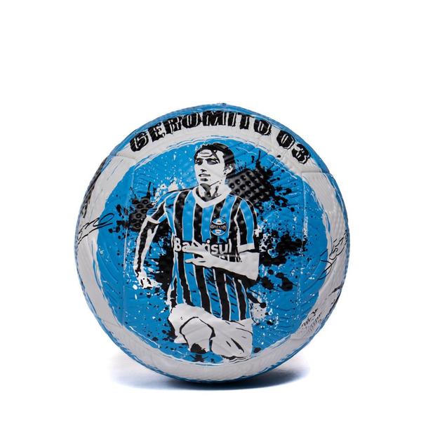 Imagem de Mini Bola de Futebol de Campo Dualt Grêmio Geromel Branco/Azul