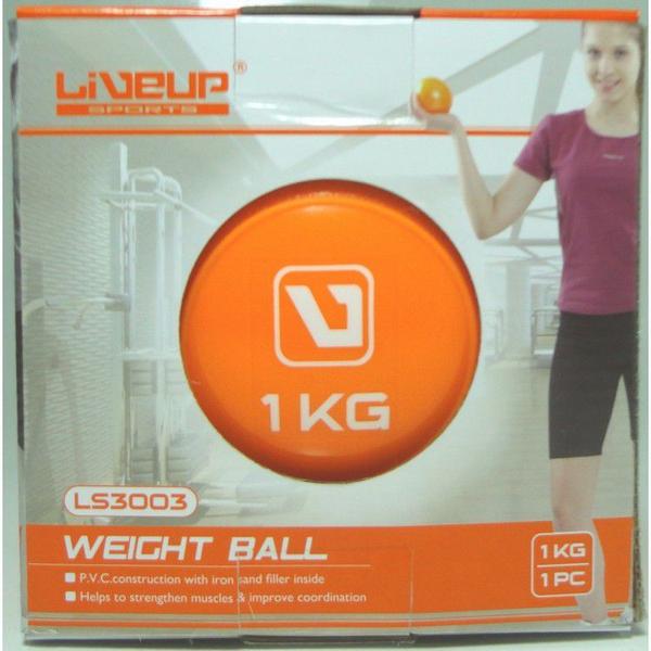 Imagem de Mini Bola LiveUp LS3003-1 Peso 1Kg para Exercícios