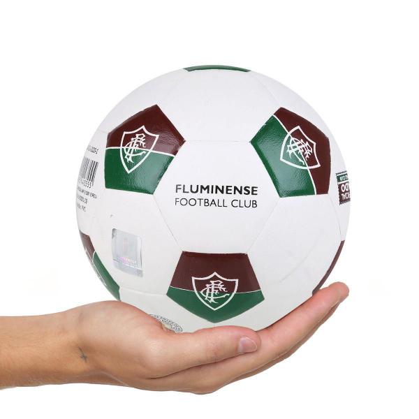 Imagem de Mini Bola Oficial Do Fluminense Branca Com Escudo Tricolor