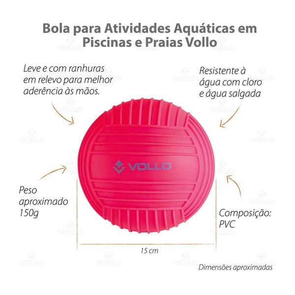 Imagem de Mini Bola para Atividades Aquáticas em Piscinas e Praias Vollo