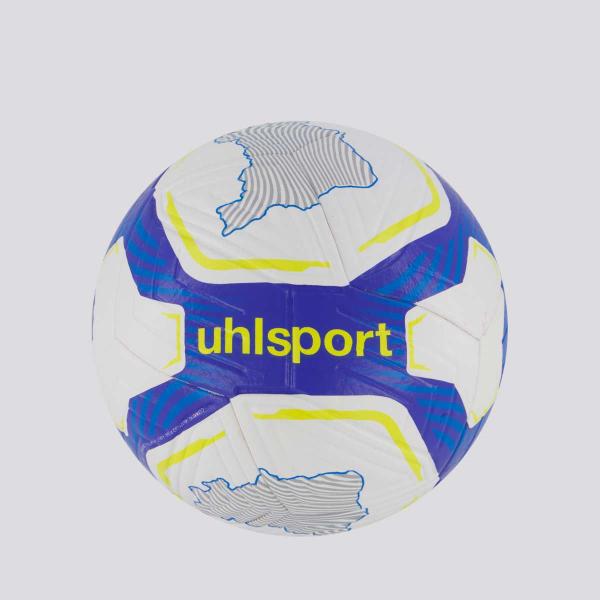 Imagem de Mini Bola Uhlsport Match R2 Brasileirão 2024 Branca e Azul