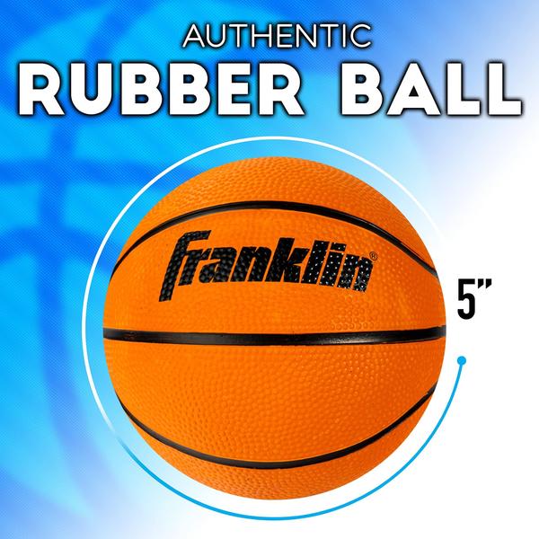 Imagem de Mini bolas de basquete Franklin Sports de 5 polegadas com bomba Kids 6+