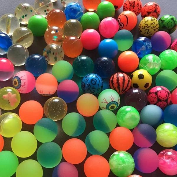 Mini Bolas Saltitantes Coloridas (30 Peças) - Ideal para Festas Infantis e Chá de Bebê Imagem de Mini Bolas Saltitantes Coloridas (30 Peças) - Ideal para Festas Infantis e Chá de Bebê