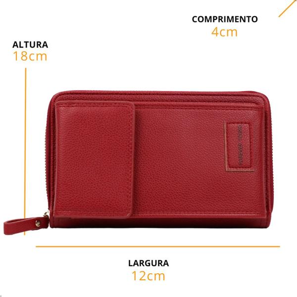 Imagem de Mini Bolsa Feminina Transversal Crossbody Porta Celular Alça