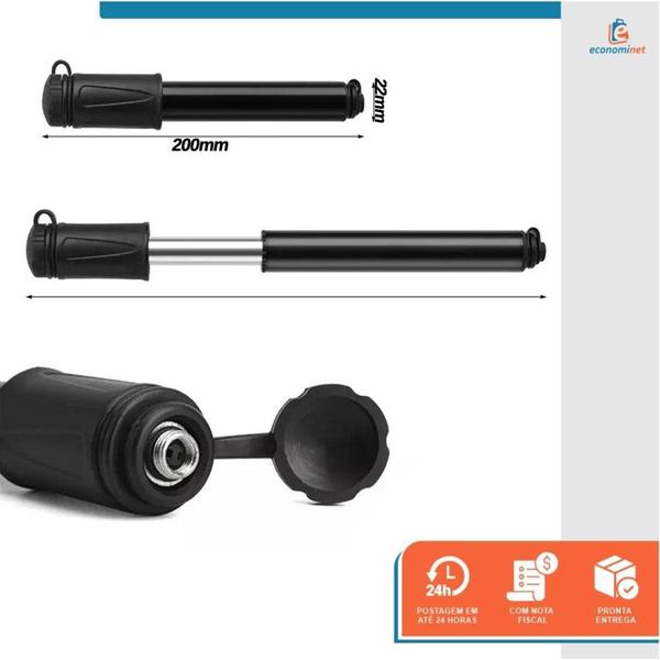 Imagem de Mini Bomba de Ar para Bicicleta Bike com Extensor Ciclismo Estrada 100psi - Starfer