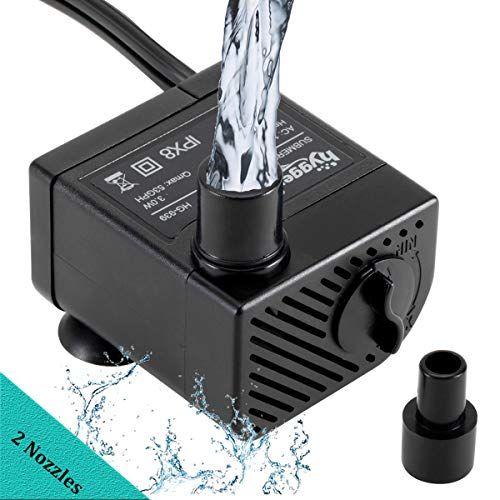 Imagem de Mini Bomba Submersa Ultra Silenciosa 200L/H, 3W para Aquários Hygger