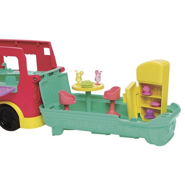 Imagem de Mini Boneca com Veículo Polly Pocket - Food Truck 2 em 1 - Mattel