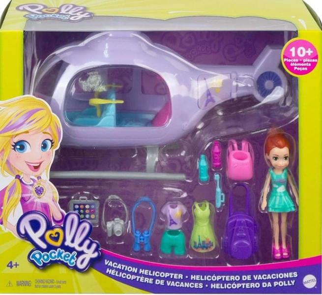 Imagem de Mini Boneca com Veículo Polly Pocket - Helicóptero de Aventuras - Mattel -