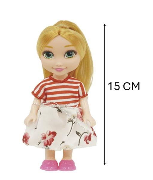 Imagem de Mini Boneca Fashion Doll Loira  Vestidos - Sortidos