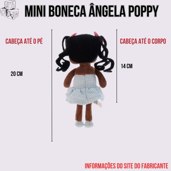 Imagem de Mini boneca metoo ângela poppy 20 cm (mt4069) (6954124924190)