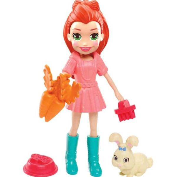 Imagem de Mini Boneca Polly Pocket - Lila Pet c/ Acessórios - Mattel -