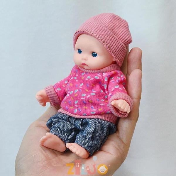 Imagem de Mini Bonecas Reborn 12cm Simulação Bebê Vestir Brinquedo Para Crianças Meninas Meninos Boneca