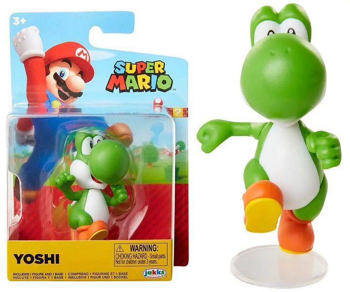 Imagem de Mini Boneco Articulado Yoshi Verde Andando - Super Mario Bros - Candide