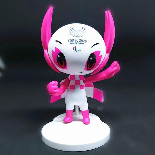 Imagem de Mini boneco de mascote das Olimpíadas de Tóquio 2020, lembrança rosa