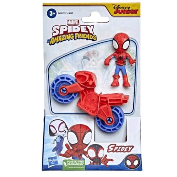 Imagem de Mini Boneco E Moto Marvel Amazing Frieds Homem Aranha